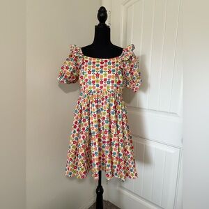 Unique Vintage Multicolor Floral Dress